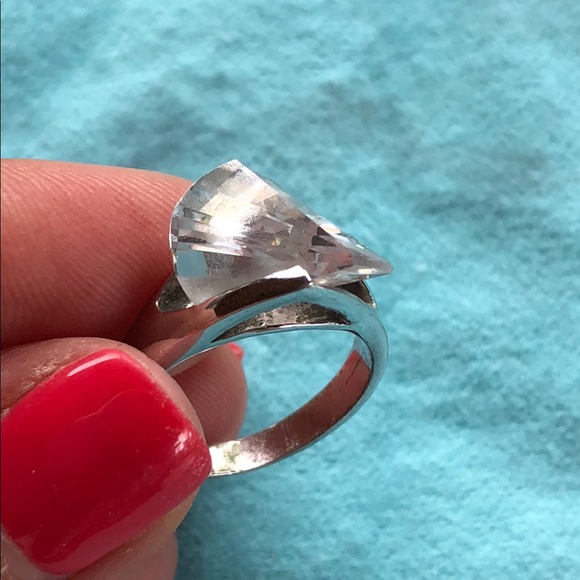 STERLING SILVER CZ RING - Picture 4 of 5
